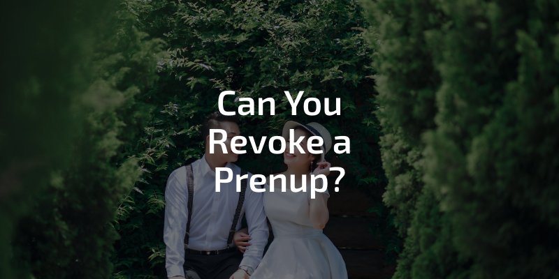 Can you revoke a prenup, a happily married couple sitting on a bench