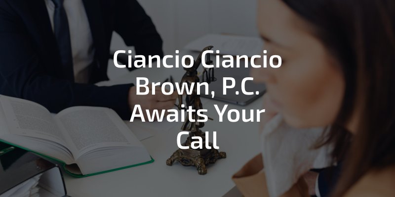 Ciancio Ciancio Brown, P.C. awaits your call - family lawyers discussing a case